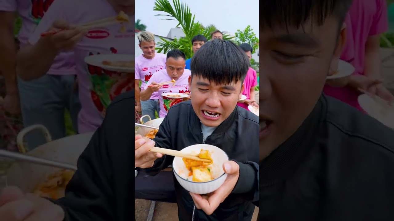 Trò Chơi Thi Nấu Thịt Đậu Sốt Cà Chua Ăn Nhanh Nhất Cười Toác Mồm