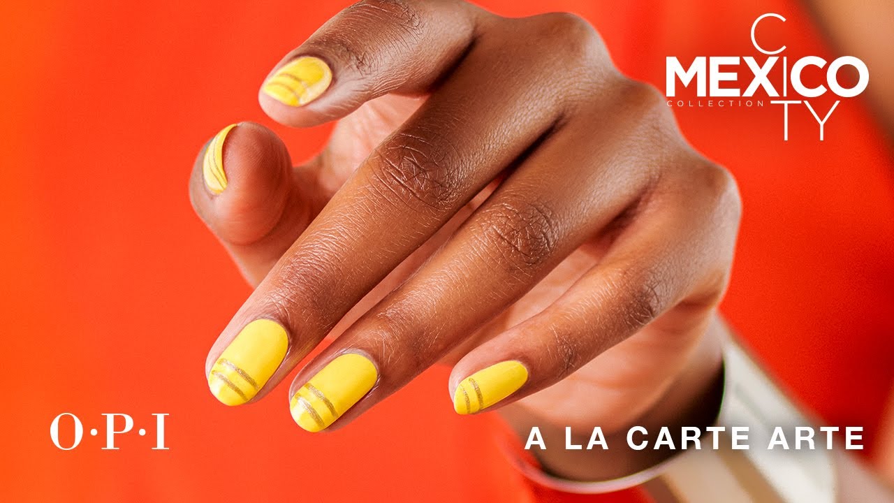 Horizontal Lines Nail Art Design How-To