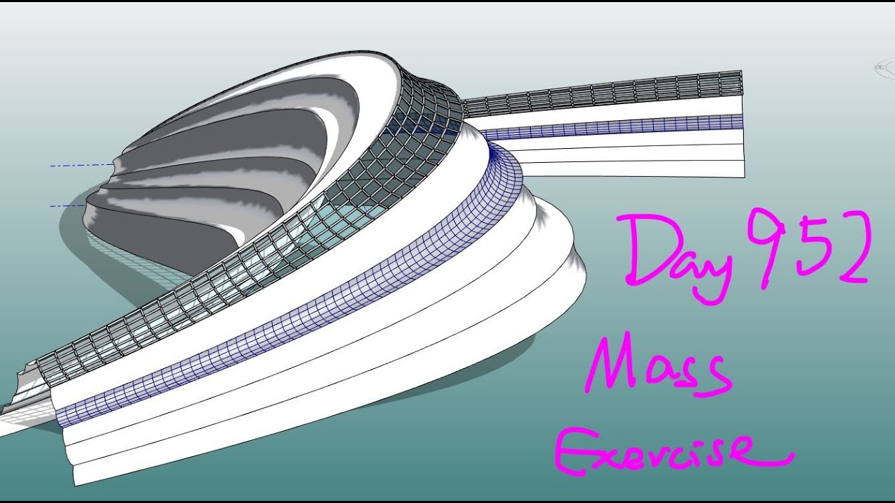 Упражнение Revit (День 952) – Массовые упражнения