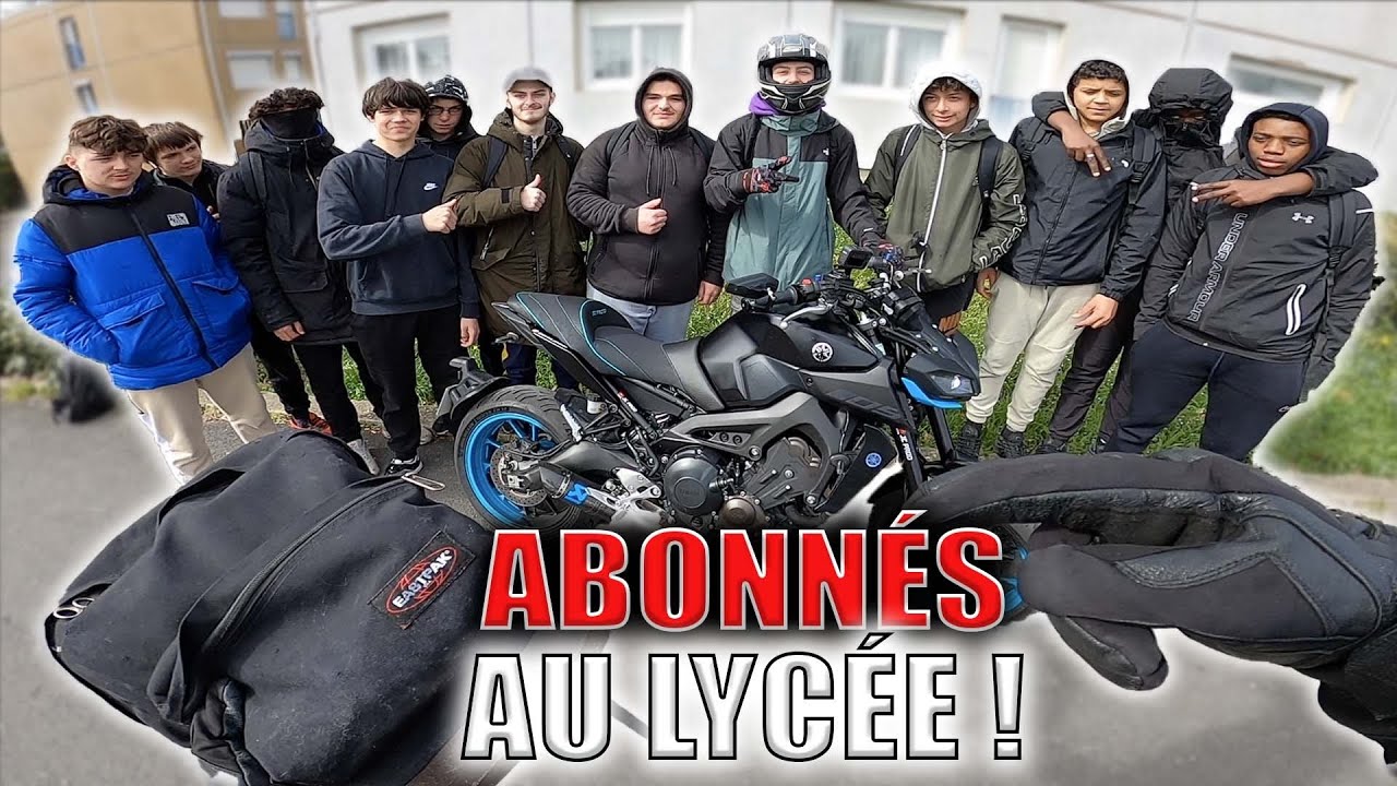 JE VAIS CHERCHER UN ABONNÉ À L'ÉCOLE EN MT09 !🎓😍 {JC PROD}