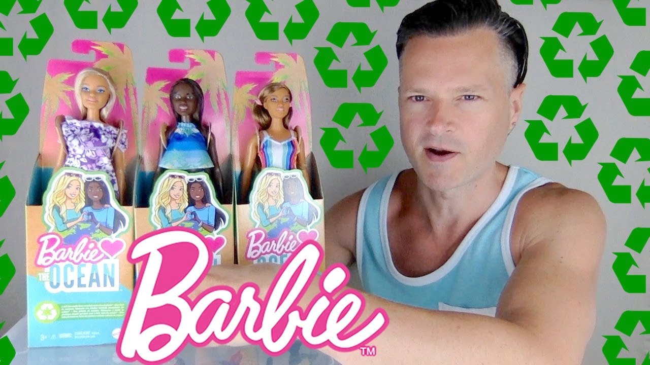 BARBIE LOVES THE OCEAN DOLL COLLECTION Made from Recycled Plastics UNBOXING REVIEW COMPARISON