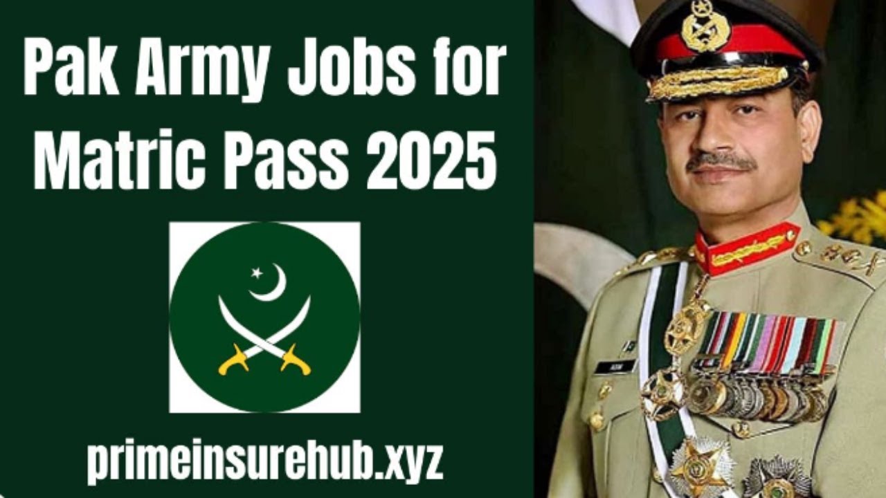 Pak Army Jobs for Matric Pass 2025 &ndash; Full Guide & Eligibility