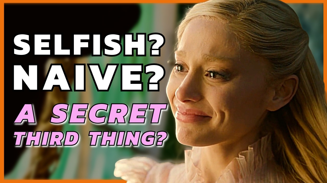 Why didn't Glinda get on the broom? (a Wicked character analysis)