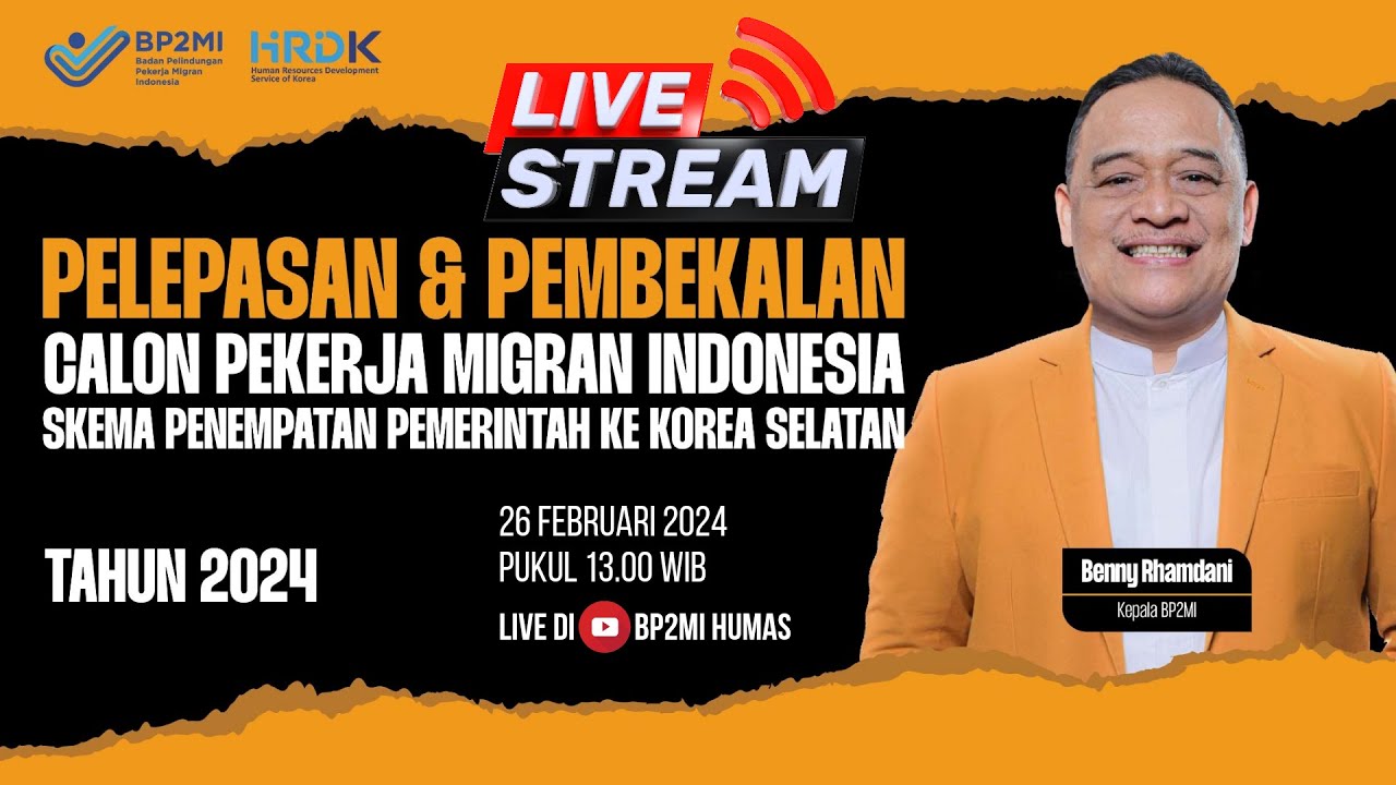 Pelepasan 228 Calon Pekerja Migran Indonesia Skema Penempatan G to G ke Korea Selatan