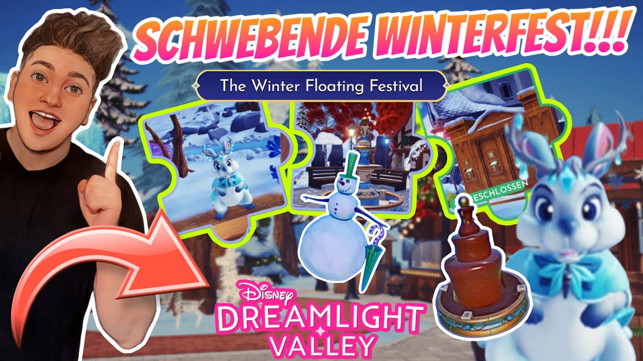 SCHWEBENDE WINTERFEST INSEL ist DA!!! 😍 Alle RÄTSEL LÖSUNGEN für WOCHE 1 | Disney Dreamlight Valley 