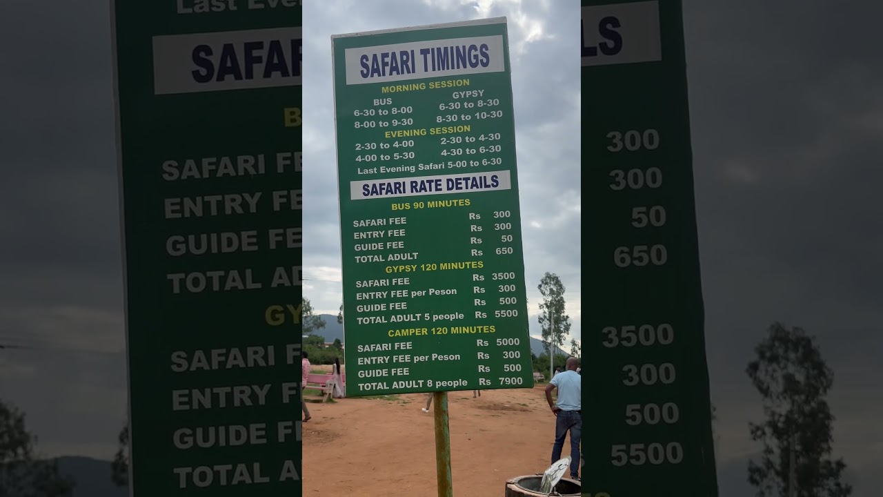 Bandipur safari timings and price details 