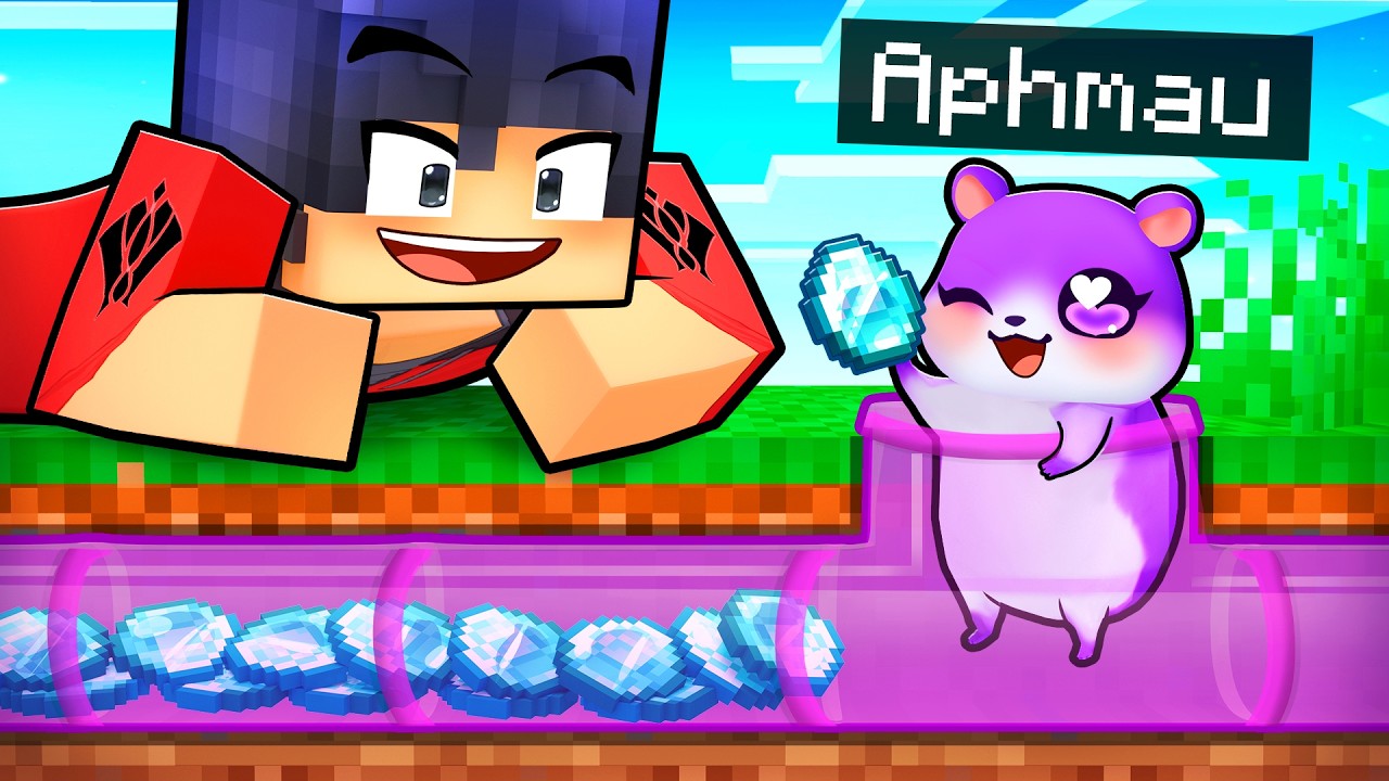 Playing as a BABY HAMSTER in Minecraft!