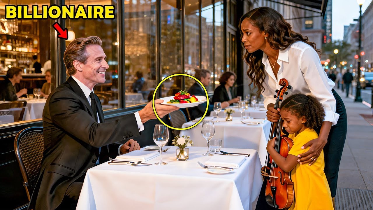 Billionaire Invites a Poor Violinist and Her Daughter to Dinner—What the Mother Offers Shocks All