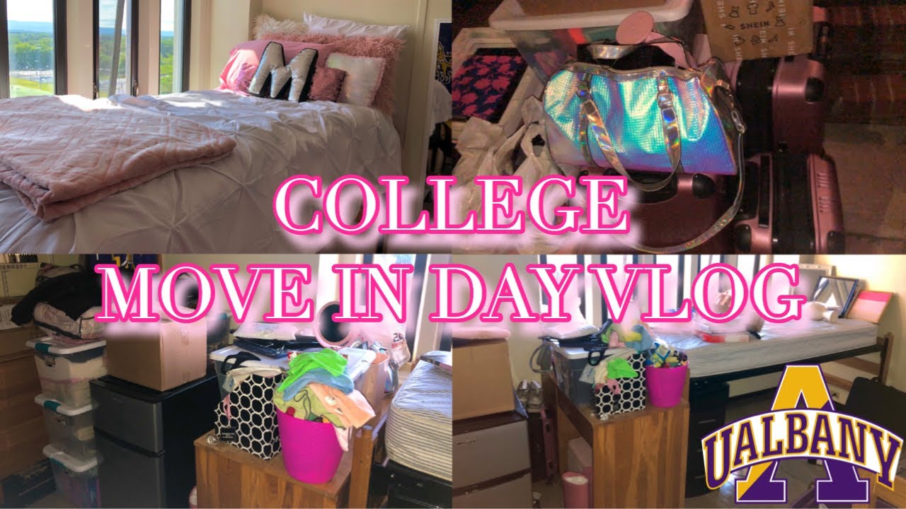 College Move In Day Vlog | UAlbany 2020 💜💛