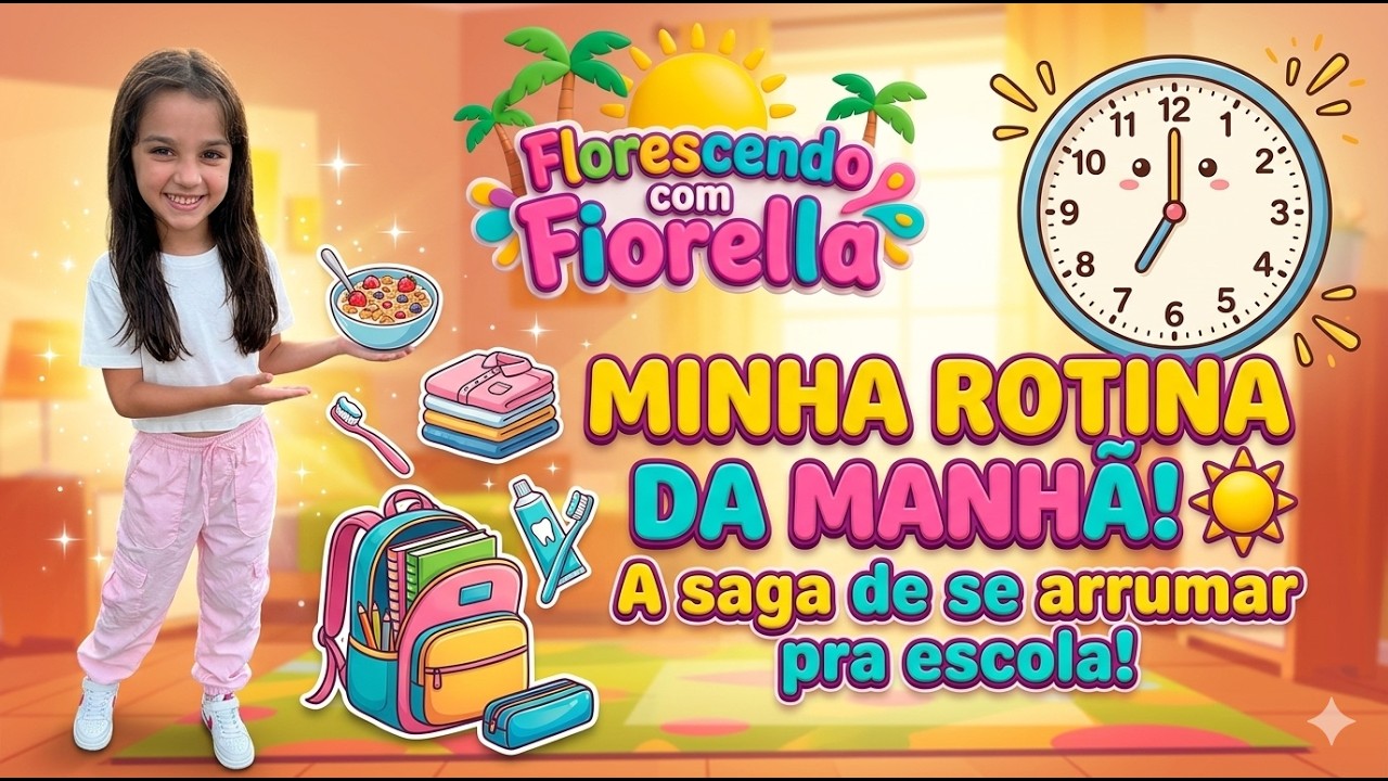 Venha comigo, Na minha rotina da manhã de todos os dias!!!