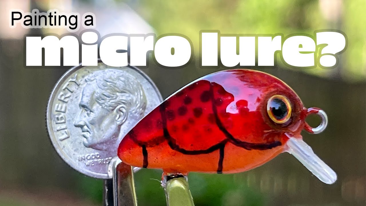 Painting Lures - How to airbrush and hand paint a tiny lure