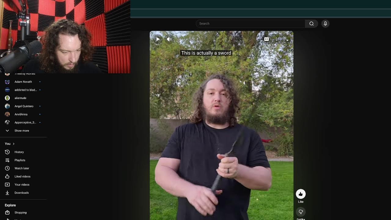 Giving away a sword