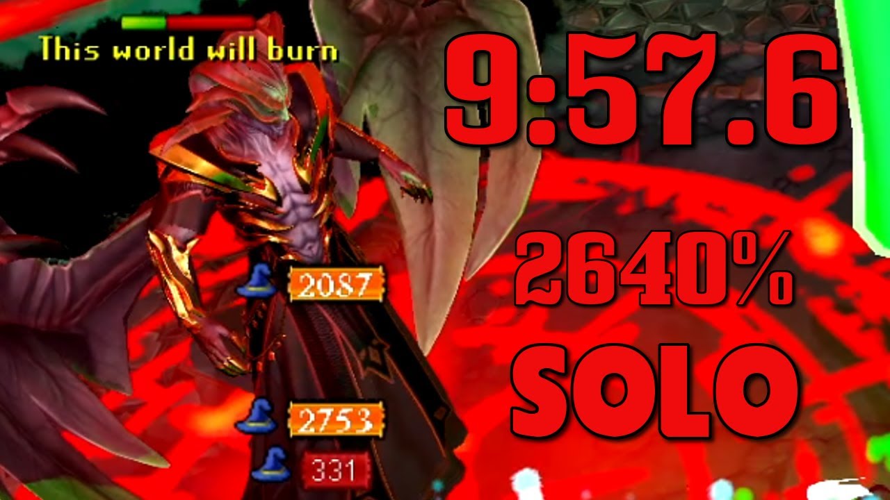 Zamorak, Lord of Chaos (2640% Enrage) [9:57.6 Solo]