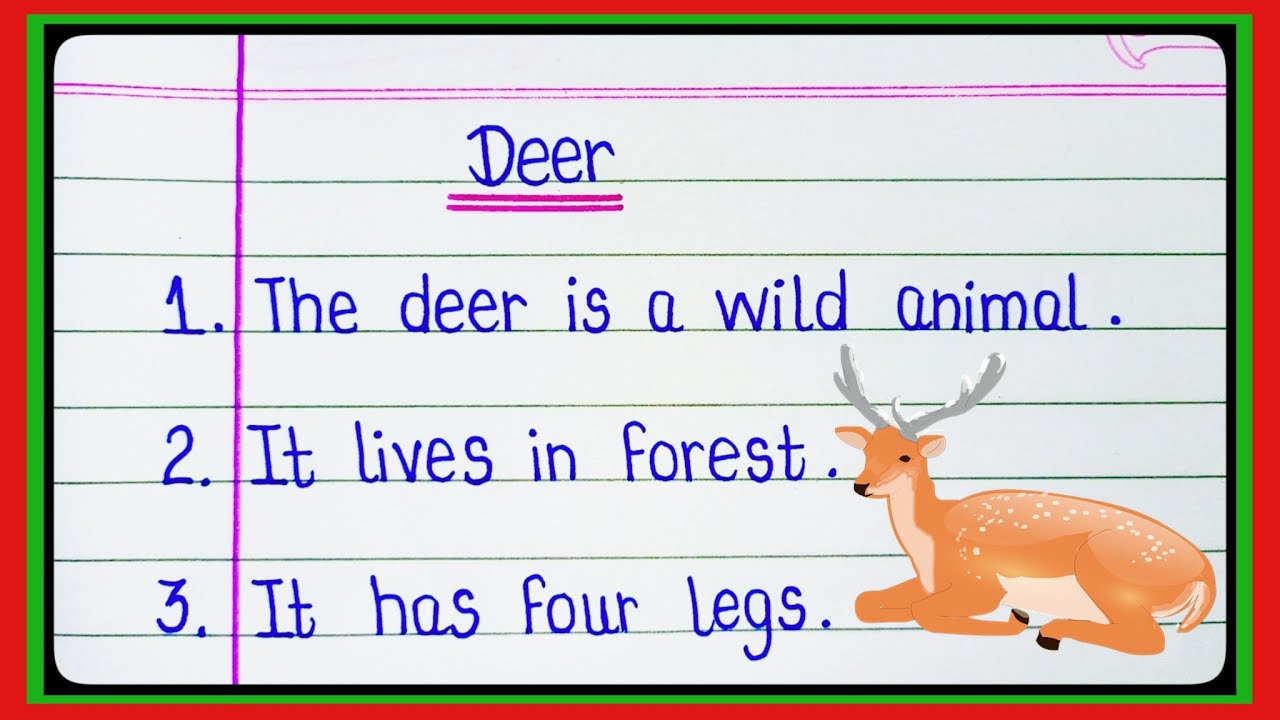 10 Lines On Deer l Essay On Deer l 10 Lines Essay On Deer l Deer Essay l Essay On Deer In English l