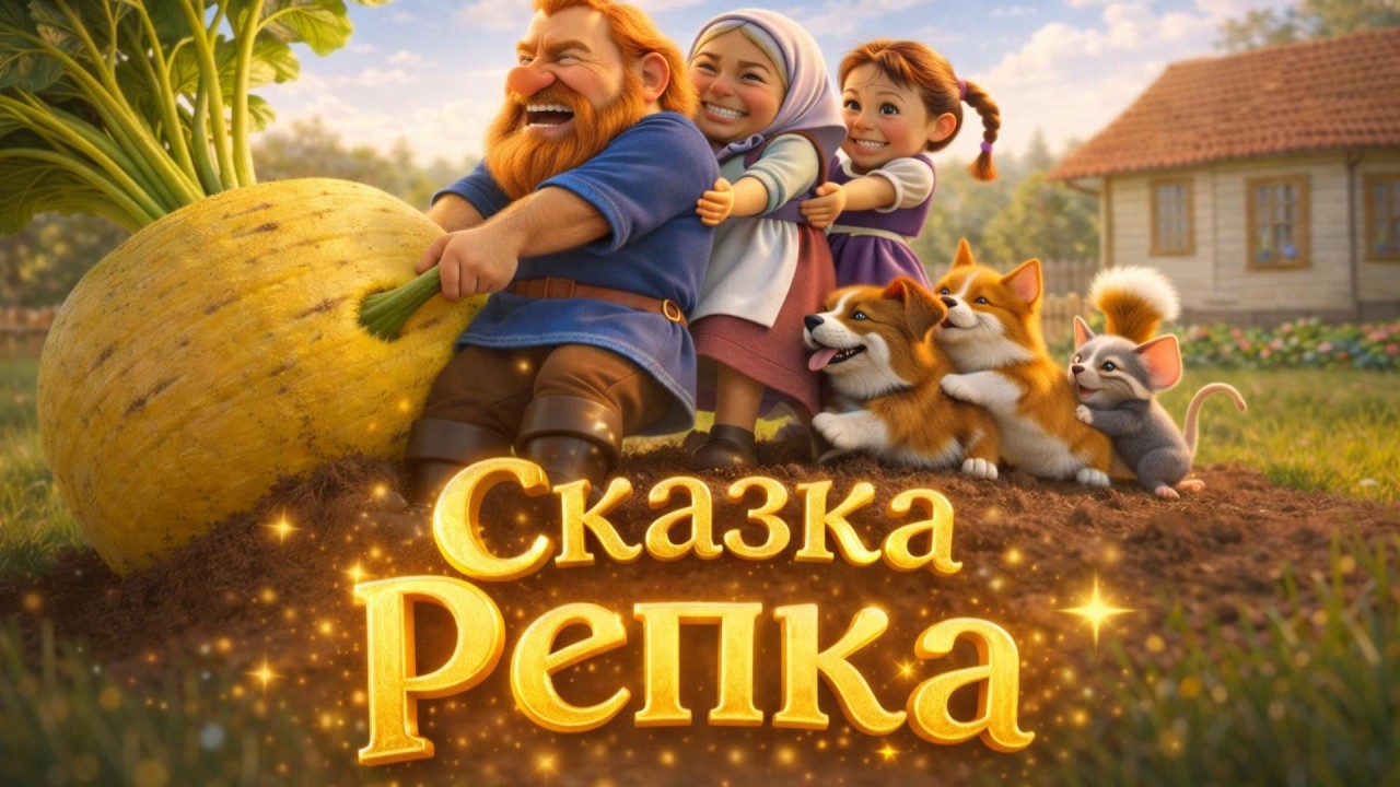 Сказка Репка 🌾 | Добрый мультфильм для детей | Русская народная сказка