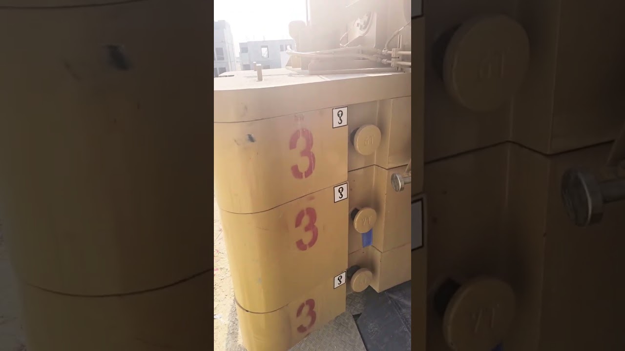 How to install and uninstall counterweight of Sunny 100 ton mobile crane 