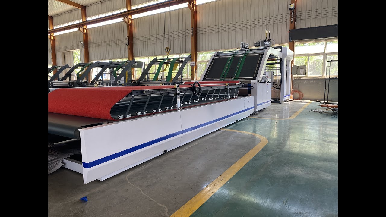 High speed auto flute laminating machine