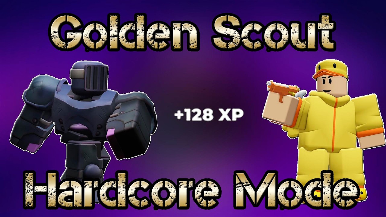 Golden Scout vs Rework Hardcore Mode | Roblox TDS