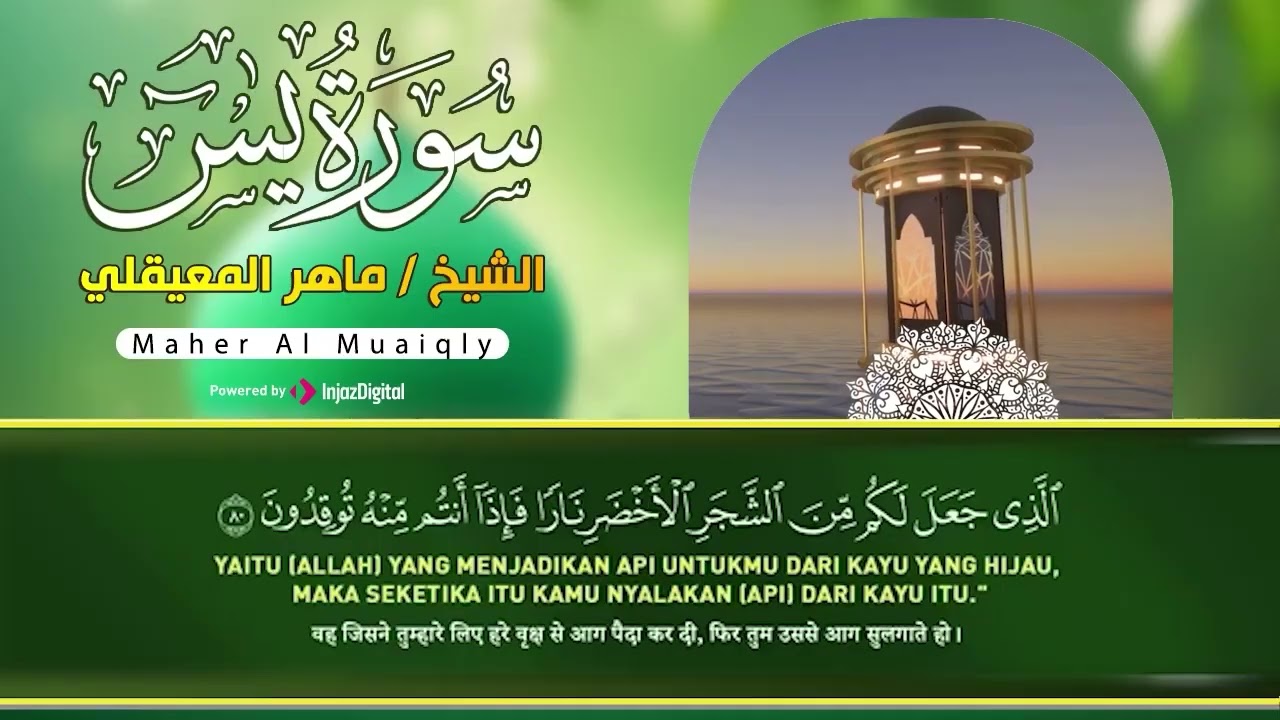سورة يس   الواقعة   الرحمن   الملك ماهر المعيقلي