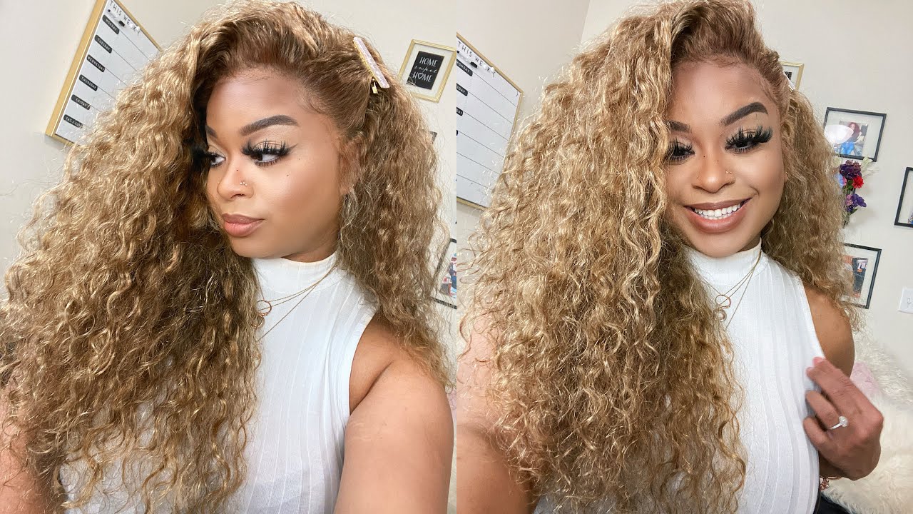 YOLISSA #27 HONEY BLONDE WATERWAVE WIG | PERFECT FOR THE SUMMER!!
