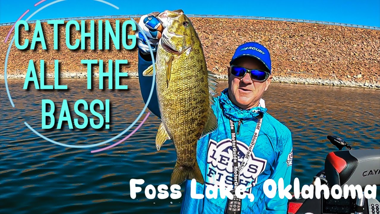 LARGE AND SMALLMOUTH BASS IN OKLAHOMA! Let's Fish #22-2020 SouthWEST Foss Lake, Oklahoma