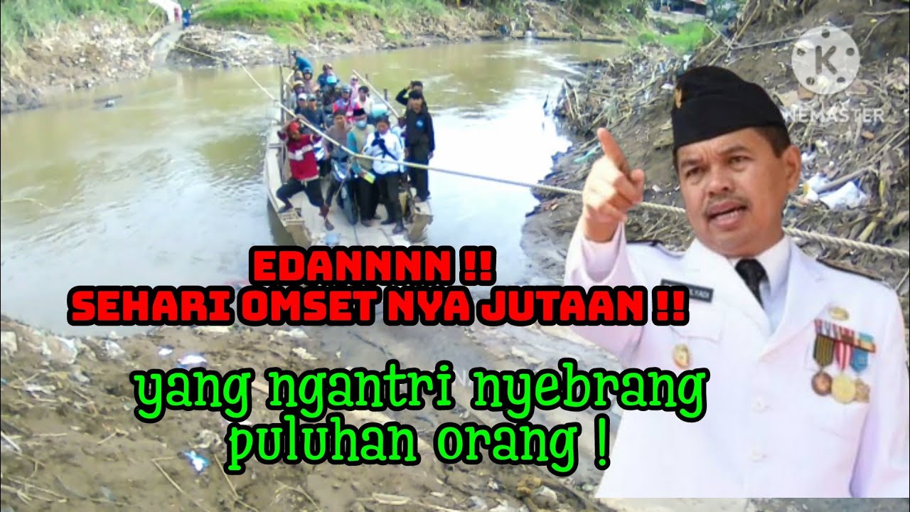 Efek KDM | yang mau ngantri nyebrang di eretan warung ayu makin rame !!