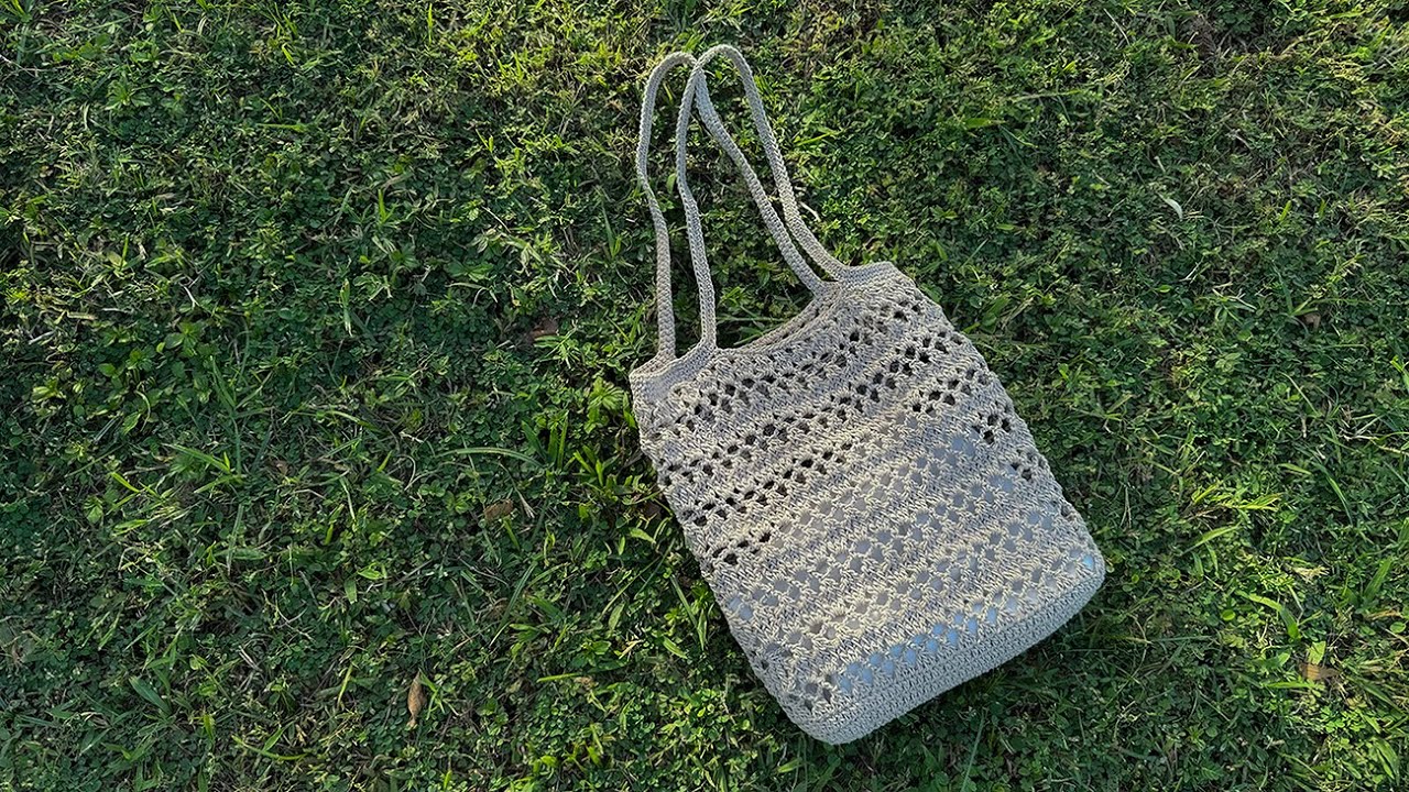28 | 粼粼日常肩背包  鉤針編織 DIY crochet bag