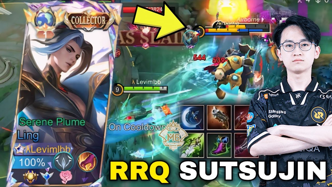 THANK YOU RRQ SUTSUJIN FOR USING LING IN M6 TOURNAMENT!! LING BEST BUILD & EMBLEM 2024