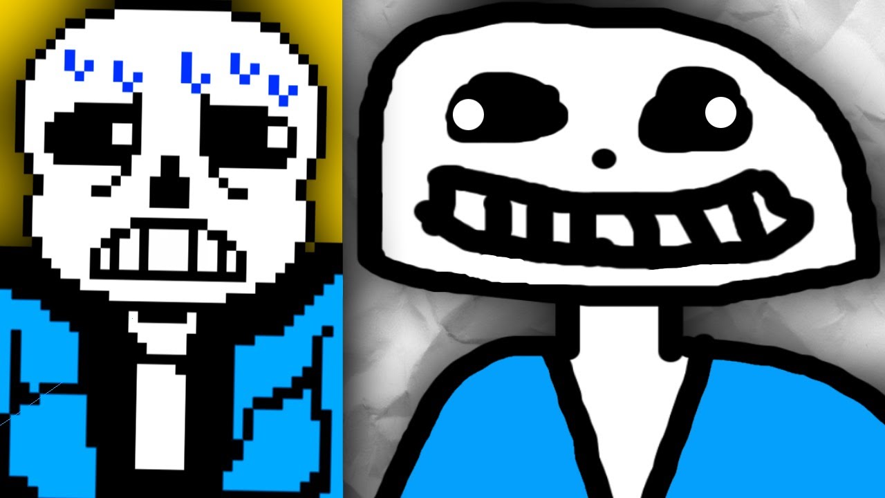 Ужасно нарисованные персонажи Undertale