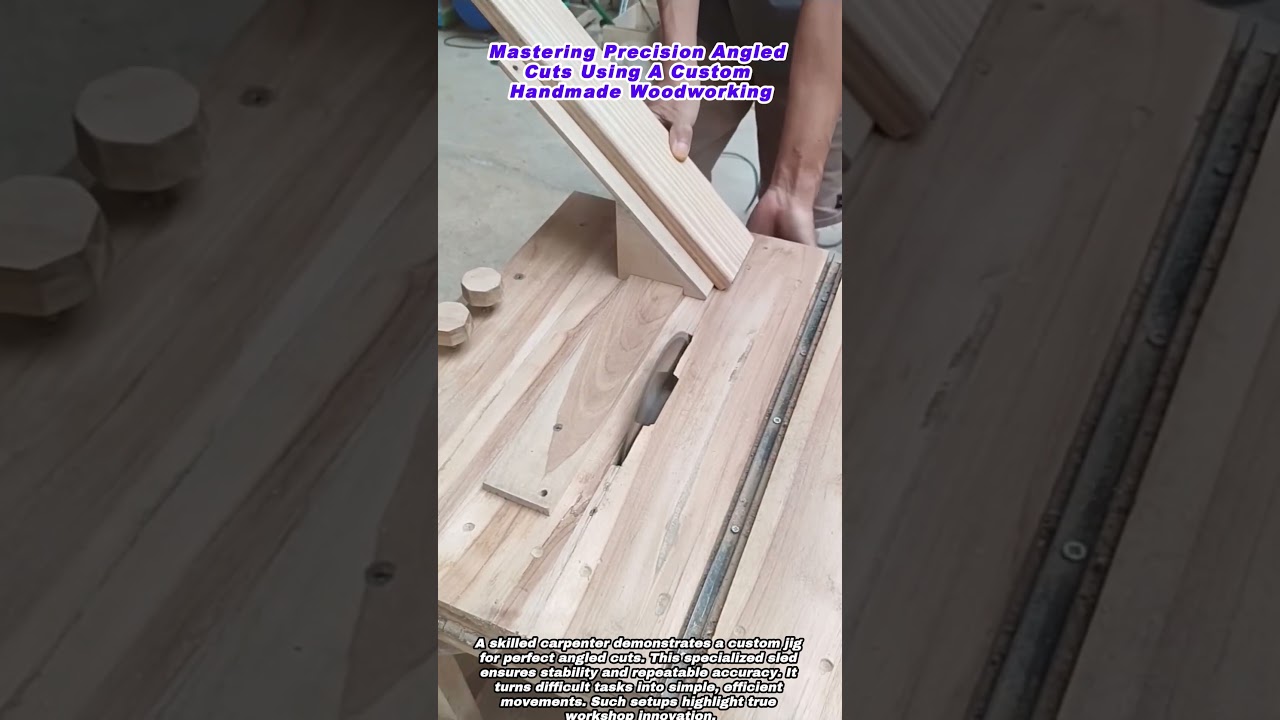 Mastering Precision Angled Cuts Using A Custom Handmade Woodworking