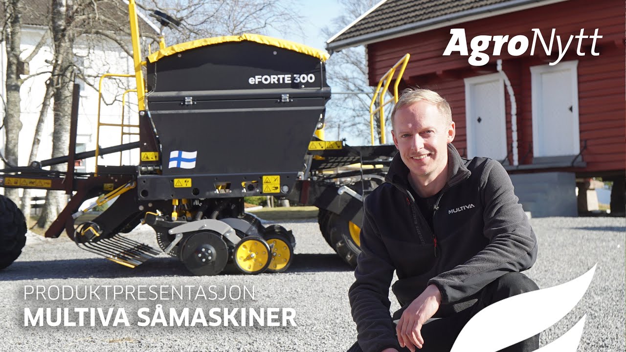 Produktpresentasjon Multiva såmaskiner