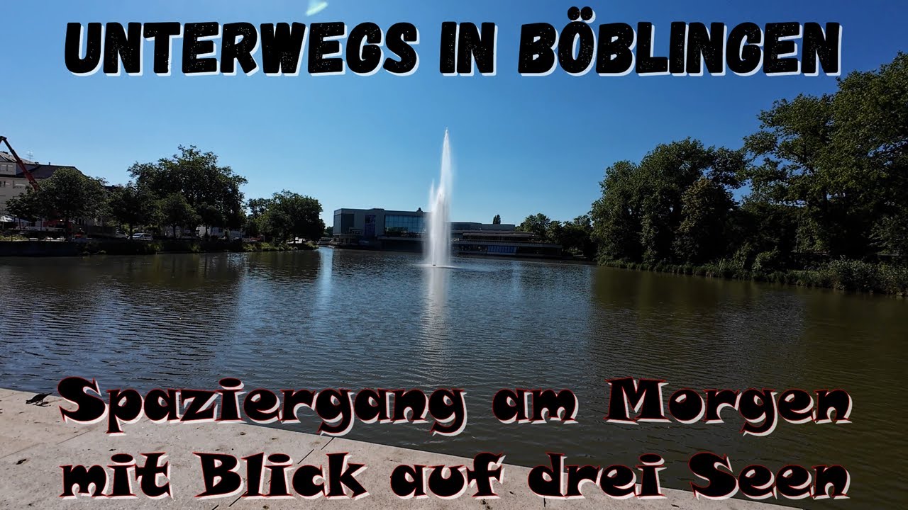 Spaziergang am Morgen mit Blick auf drei Seen | Unterwegs in Böblingen