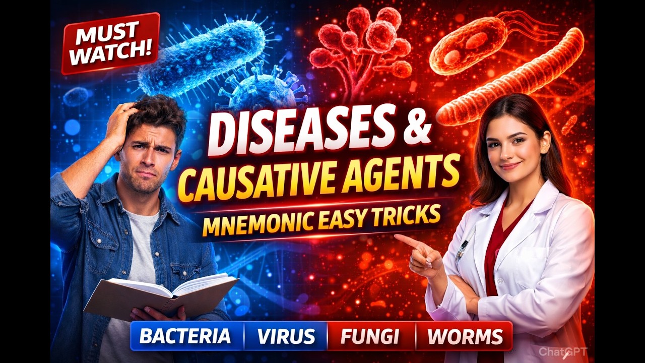 📚 Diseases & Their Causative Agents | Complete Exam Revision | Pharmacy & Medical Students