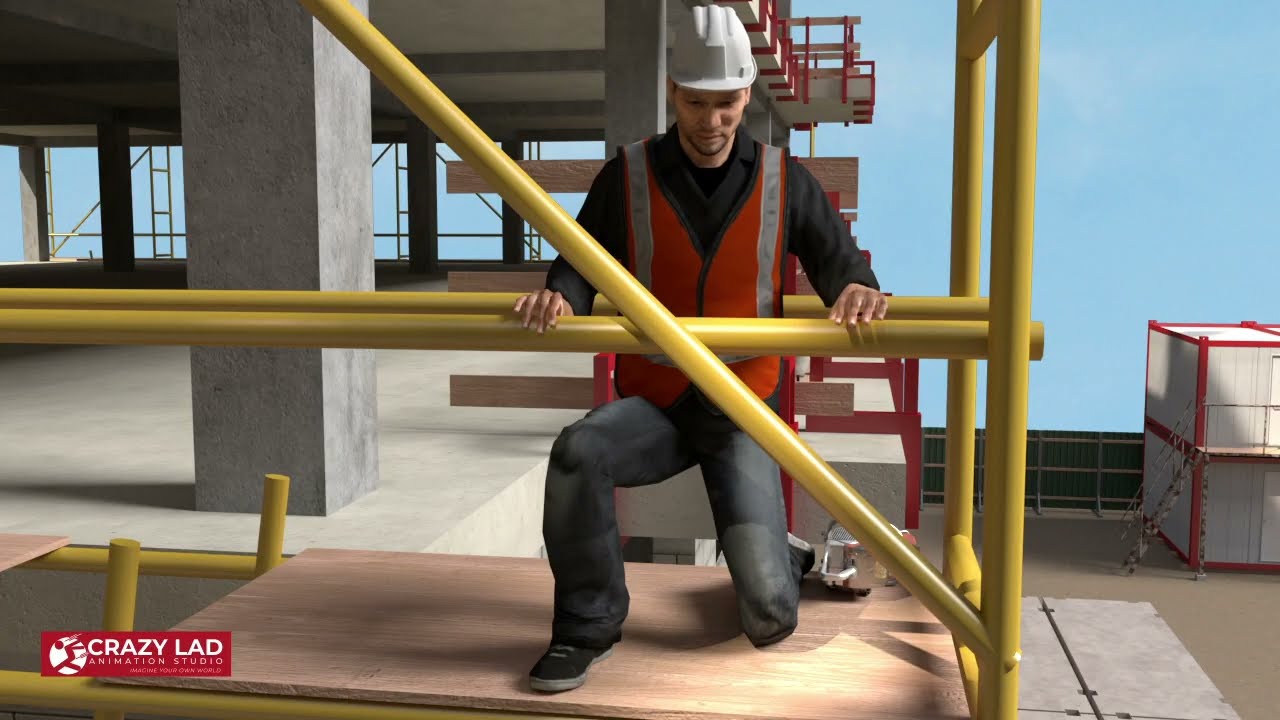 Safety in Construction Site | Safety Shoes | 3D Animation