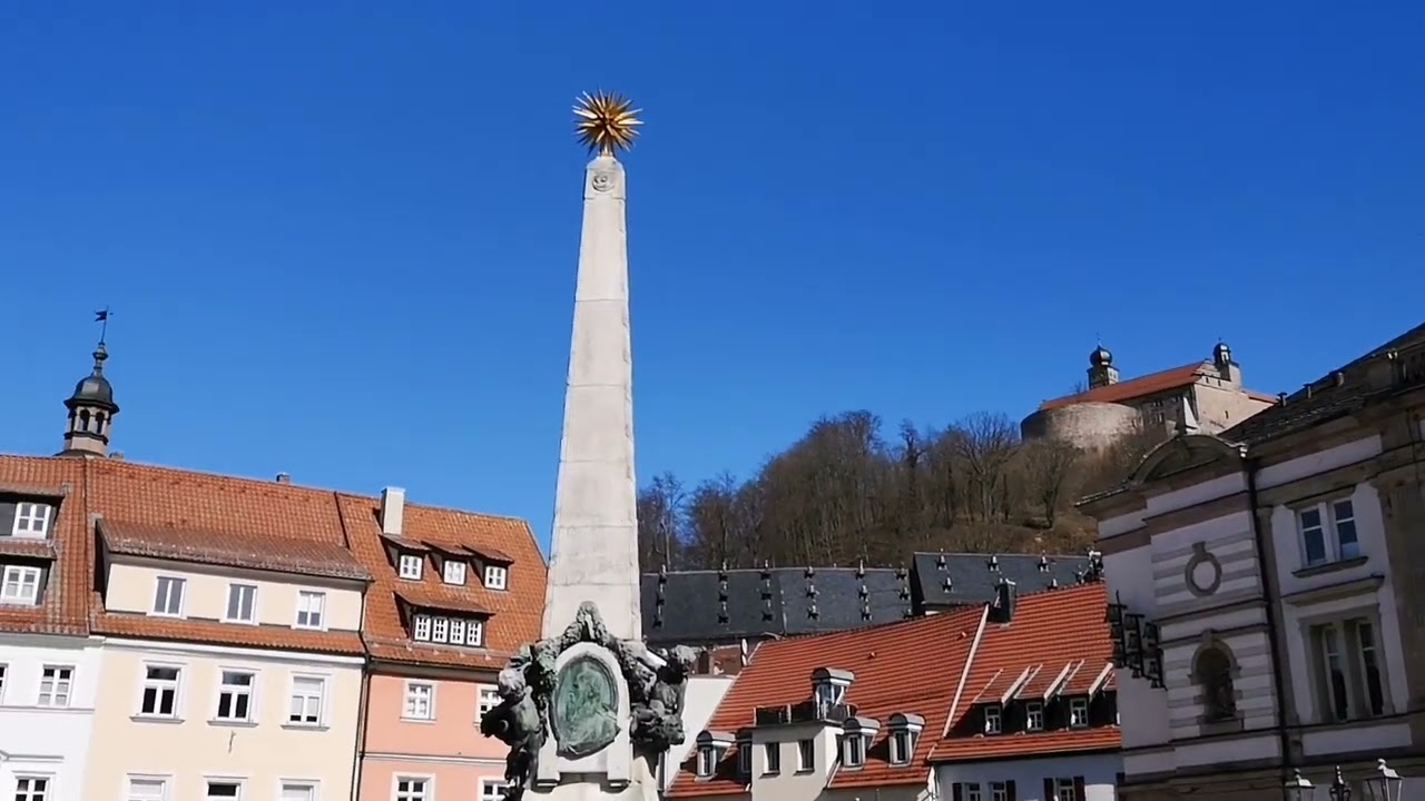 Kulmbach. Tour to the best places on a sunny day. (Bavaria/Germany)