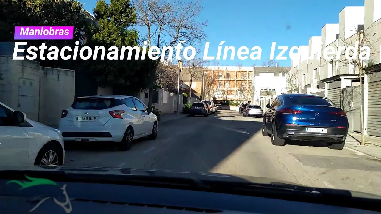 🚫 Estacionamiento Línea Izquierda FÁCIL 😎🚗🏆 #maniobras #autoescuela #examendeconducir #estacionar