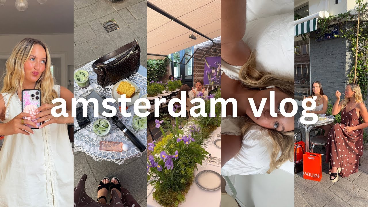 amsterdam vlog | busy days as a co-founder, morning routines & summer living