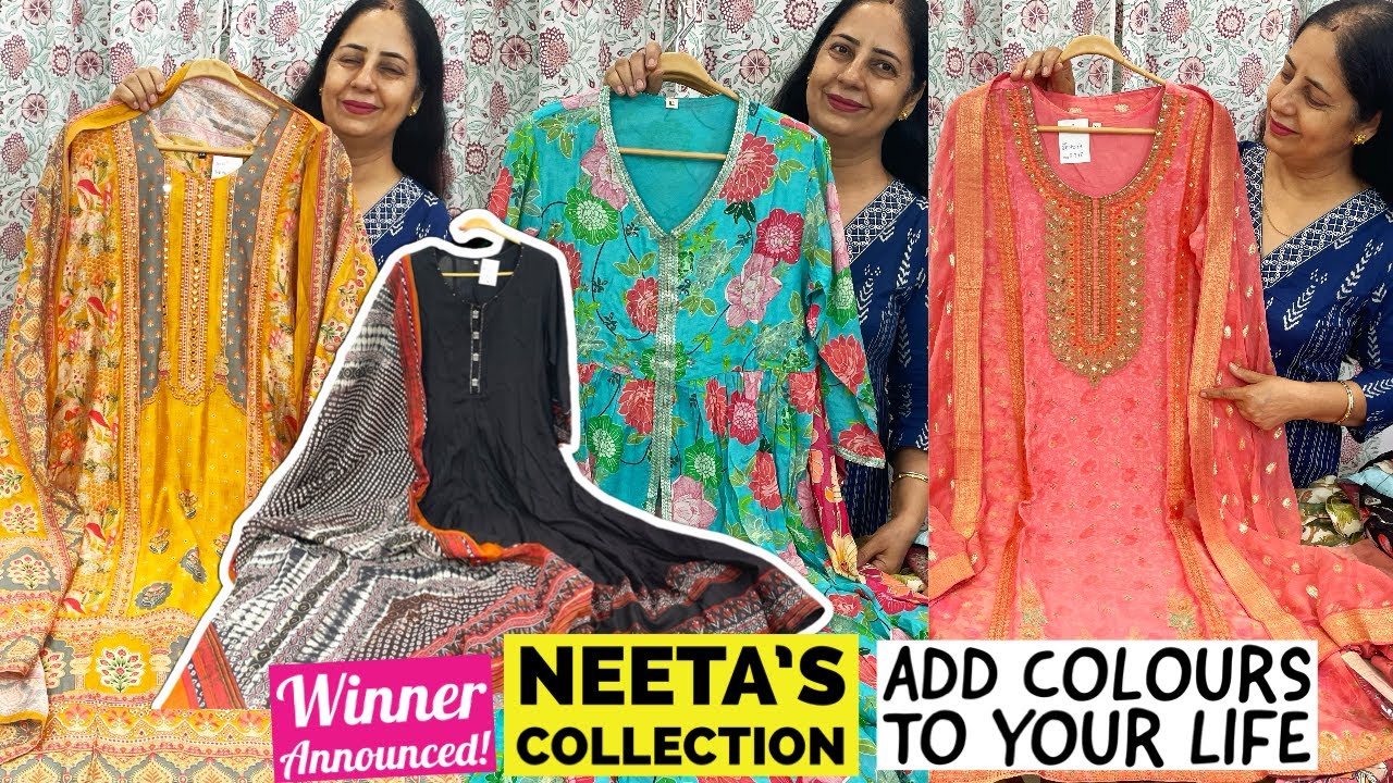 Neeta’s Collection Brings You Elegant & Comfortable Cotton, Party Wear Suits & Long Floral Tunics.