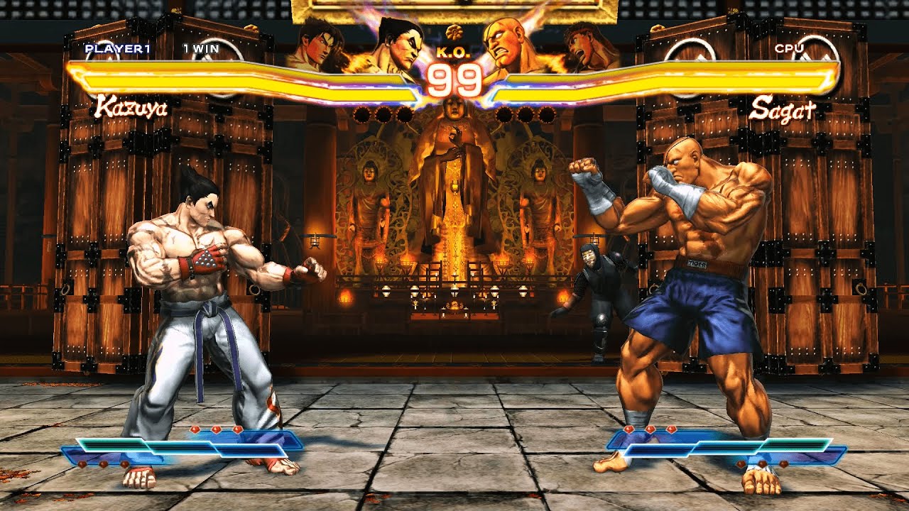 Kazuya & Jin vs Sagat & Ryu (Hardest) - Street Fighter X Tekken