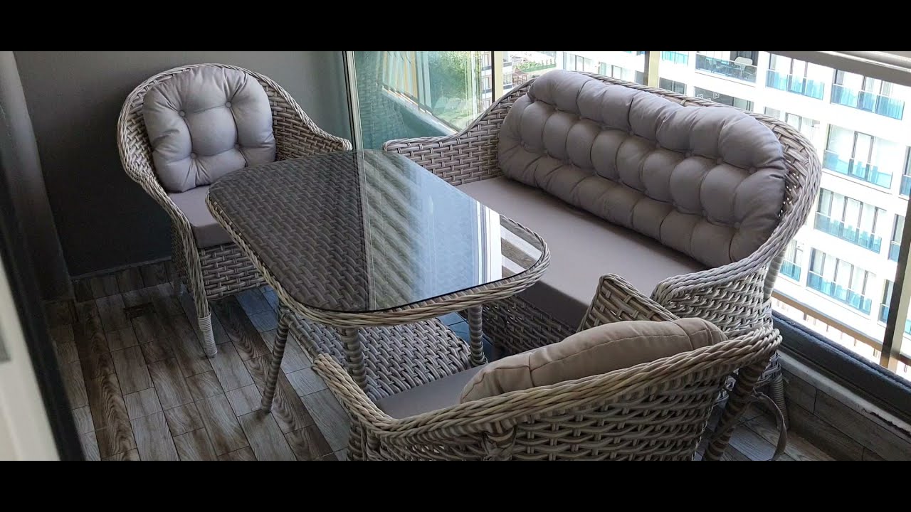 Vieno Home Garden Alba Örgü Rattan Bahçe Takımı