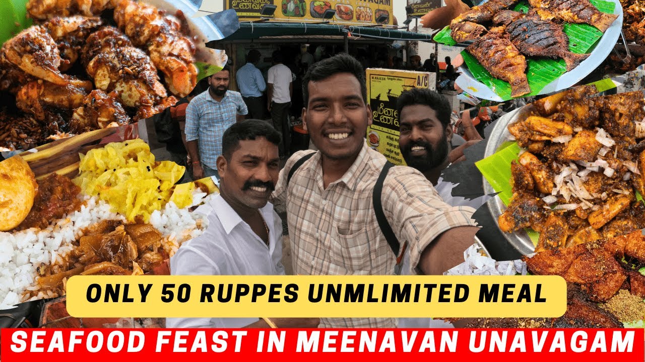 Chennai's Hidden Seafood Gem at Pattinapakkam: Meenavan Unavagam | Only 50 Rupees! @Ribinpx