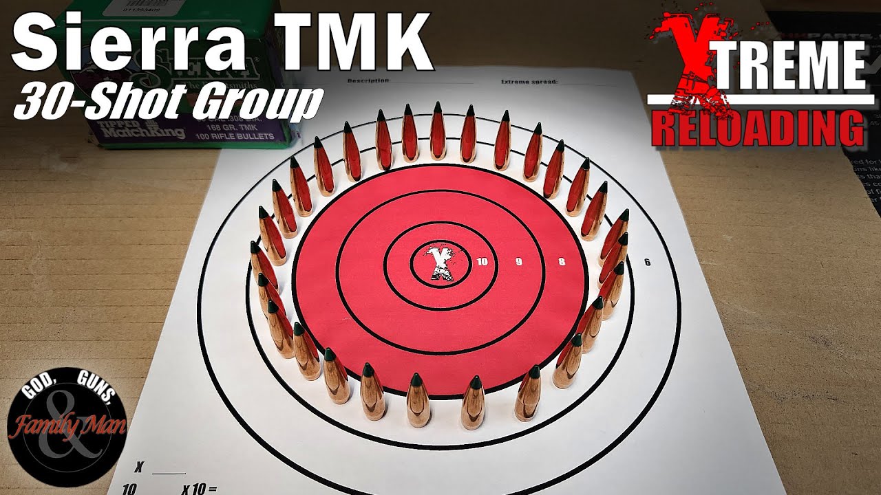 EXTREME RELOADING Special Edition: группа из 30 выстрелов с Sierra TMK и винтовкой Ruger Precision
