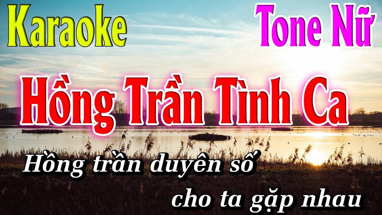 Hồng Trần Tình Ca ( Lời: Oanh Tạ ) Karaoke Tone Nữ ( G# ) Beat Hay | Karaoke Lâm Organ