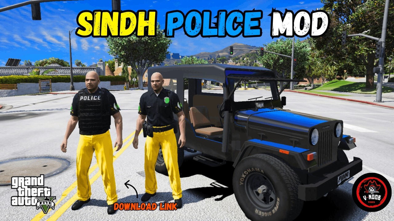 Pak Sindh Police Ped Mod in GTA 5 – Realistic Uniform & NPC (Hindi/Urdu)