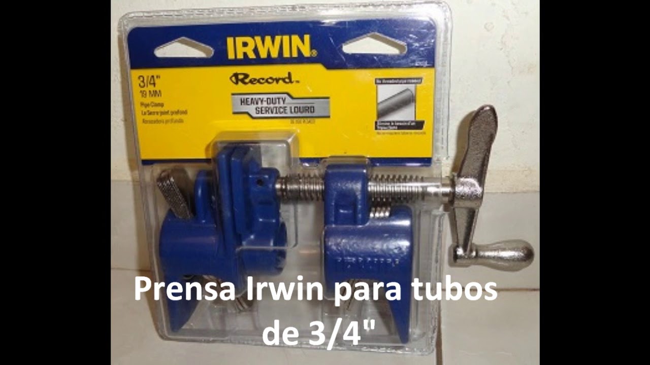 Prensa / Sargento Irwin para tubo de 3/4