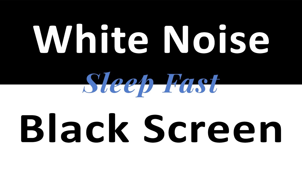 White Noise for Deep Sleep | Peaceful Sound for Stress Relief & Rest  | 10 Hours Black Screen