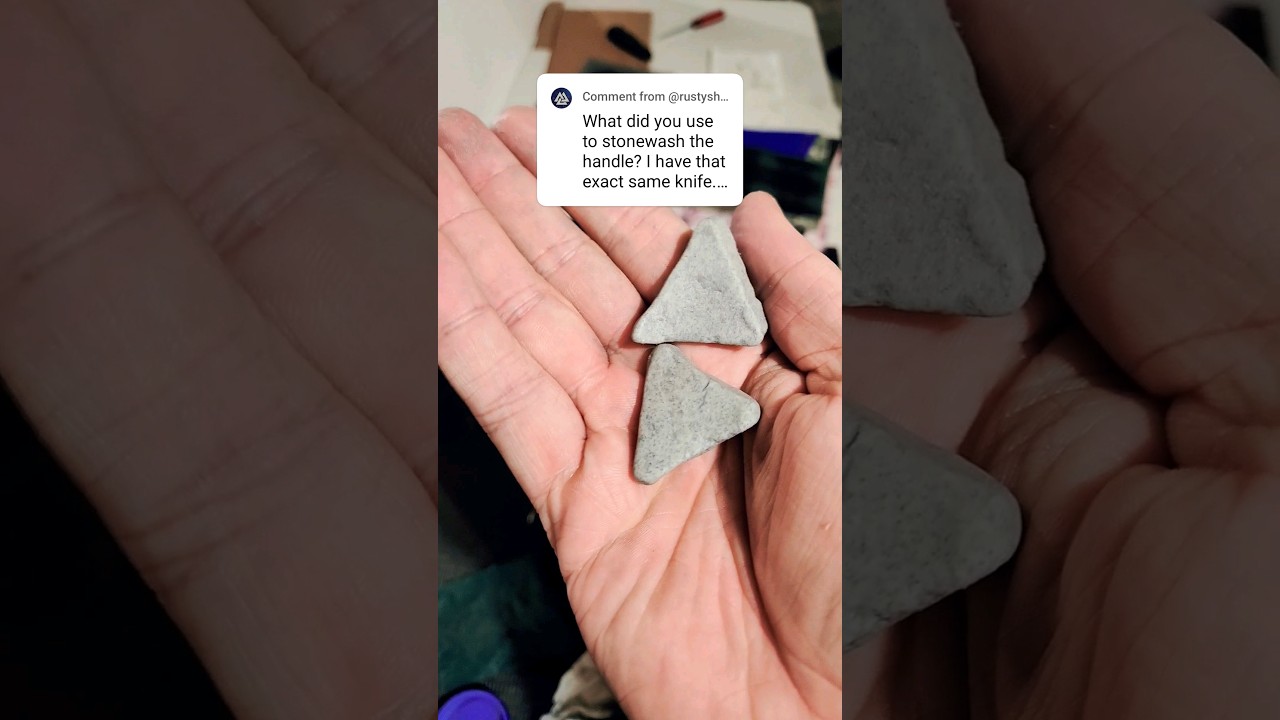 How To Manually Stonewash #knifemaking #knifeskills #edc #edgedmindset