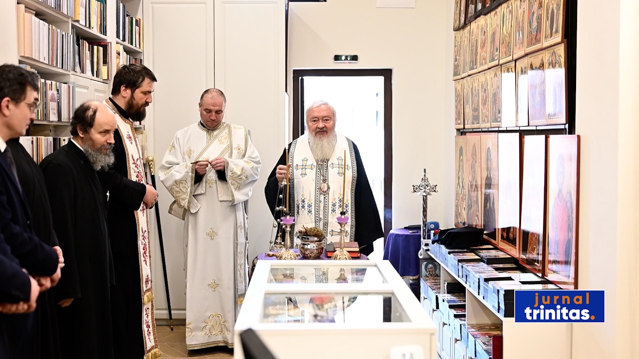 Binecuvântarea lucrărilor efectuate la Magazinul bisericesc „Renașterea” din Piața Avram Iancu