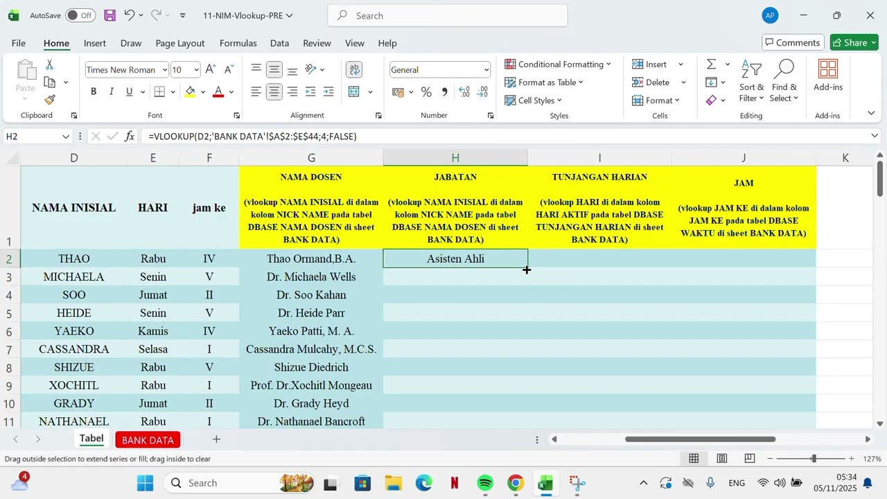 VLOOKUP - Aldilla Pangestu (123241184)