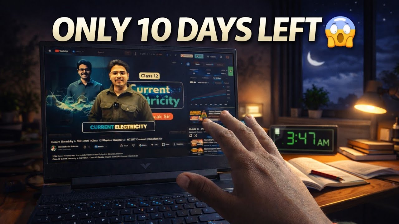 Boards in 10 Days 😱 | I’m Not Ready… | Class 12 PCM